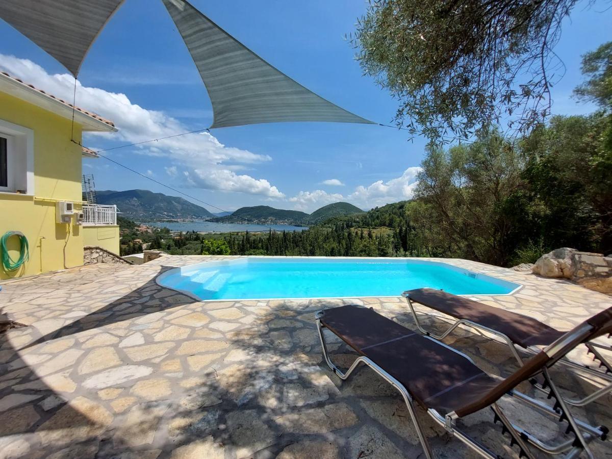 Villa Sunrise With Stunning Views And Private Pool Katokhorion  ภายนอก รูปภาพ